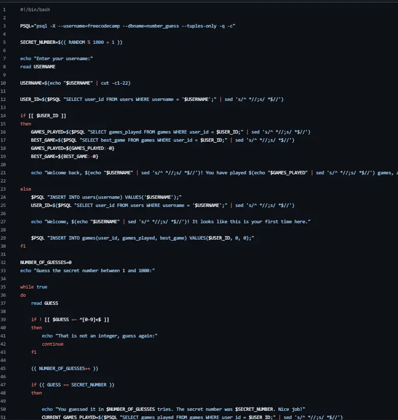 Proyectos SQL y Bash – freeCodeCamp 5